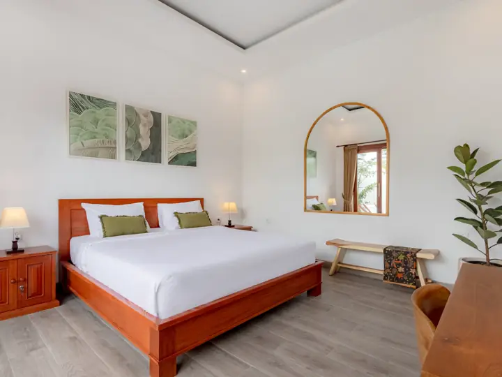 King bedroom with work desk