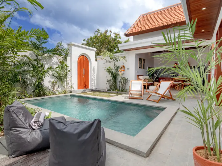 Pool and open living area